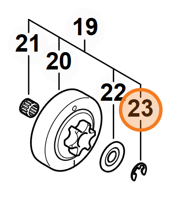 STIHL Circlip 8mm x 1.3mm